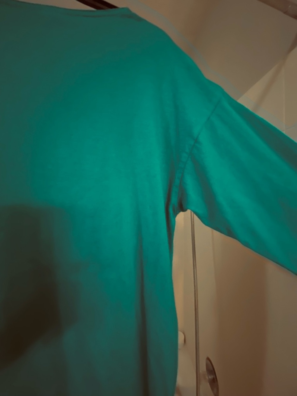 Johnny Was TeeShirt Maxi Dress. Teal & Turquoise, Sz Small. NWOT. Gold Butterfly - Picture 4 of 12